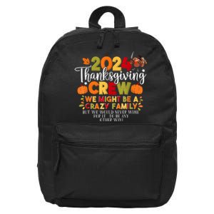 Family Thanksgiving 2024 Thanksgiving Crew Matching Group 16 in Basic Backpack