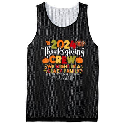 Family Thanksgiving 2024 Thanksgiving Crew Matching Group Mesh Reversible Basketball Jersey Tank