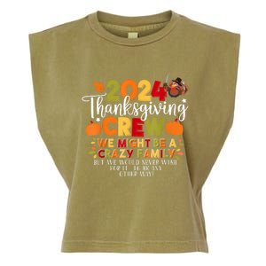 Family Thanksgiving 2024 Thanksgiving Crew Matching Group Garment-Dyed Women's Muscle Tee