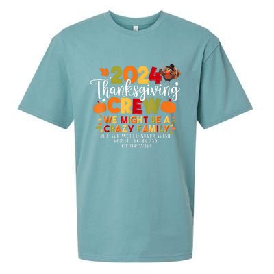 Family Thanksgiving 2024 Thanksgiving Crew Matching Group Sueded Cloud Jersey T-Shirt