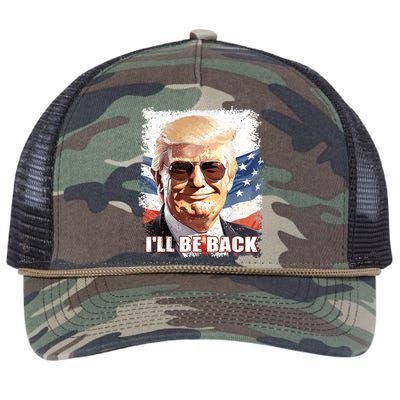 Funny Trump 2024 Presidential Campaign Retro Rope Trucker Hat Cap