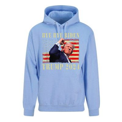 Funny Trump 2024 Bye Bye Biden Dropped Out Election 2024 Unisex Surf Hoodie