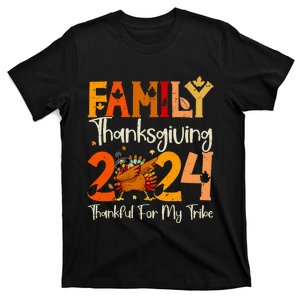 Family Thanksgiving 2024 Crew Dabbing Turkey Group Matching T-Shirt