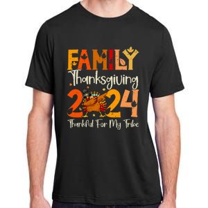 Family Thanksgiving 2024 Crew Dabbing Turkey Group Matching Adult ChromaSoft Performance T-Shirt