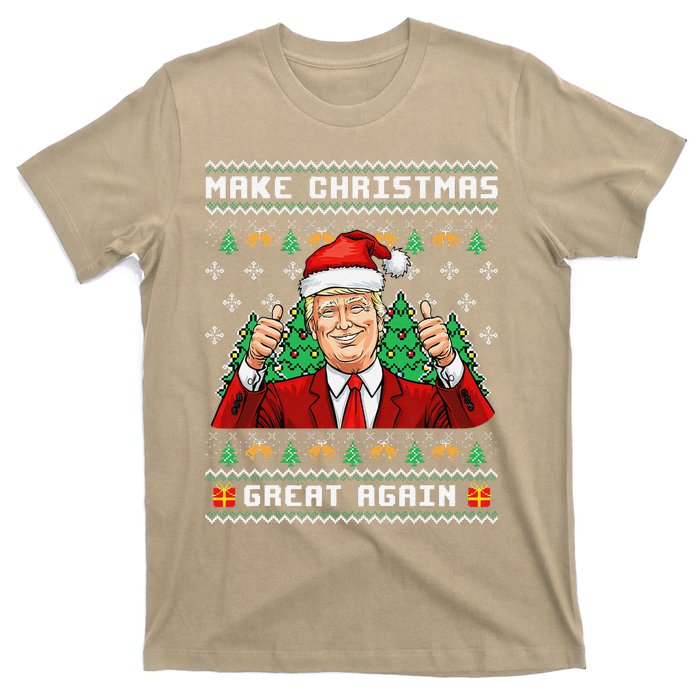 Funny Trump 2024 Make Christmas Great Again Ugly Sweater T-Shirt