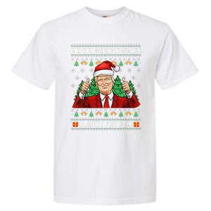 Funny Trump 2024 Make Christmas Great Again Ugly Sweater Garment-Dyed Heavyweight T-Shirt