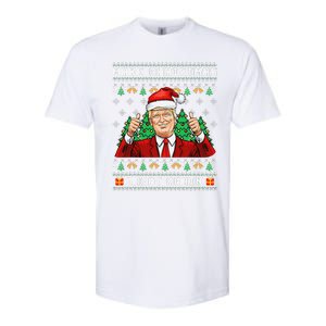 Funny Trump 2024 Make Christmas Great Again Ugly Sweater Softstyle CVC T-Shirt