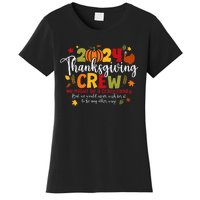 Family Thanksgiving 2024 Thanksgiving Crew Turkey Matching Women's T-Shirt