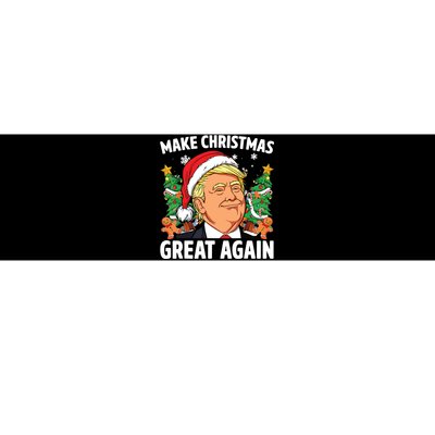 Funny Trump 2024 Make Christmas Great Again Bumper Sticker