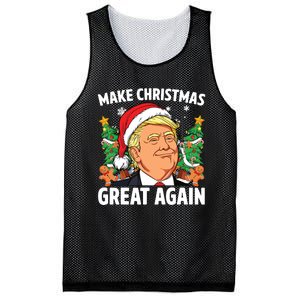 Funny Trump 2024 Make Christmas Great Again Mesh Reversible Basketball Jersey Tank