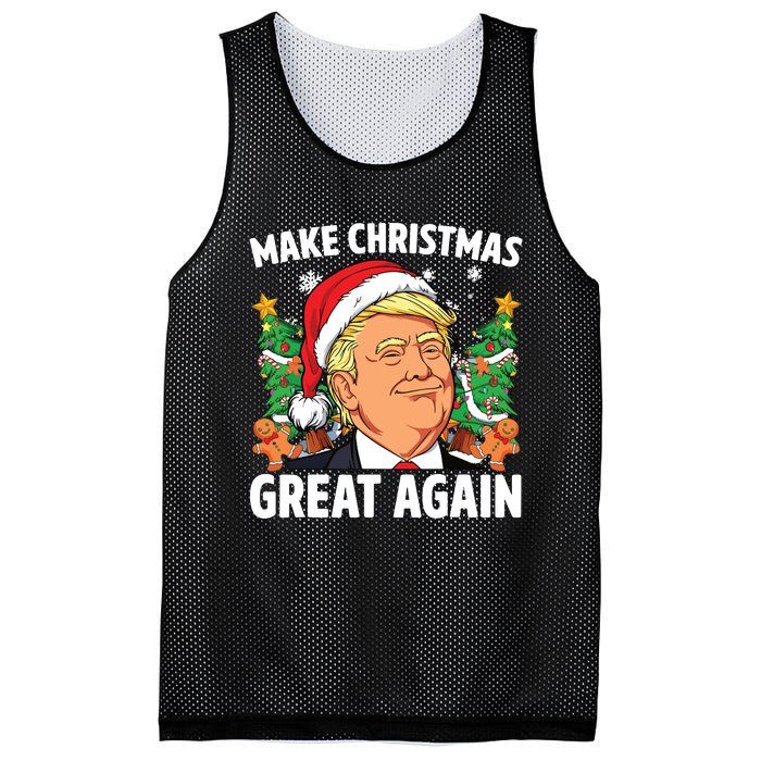 Funny Trump 2024 Make Christmas Great Again Mesh Reversible Basketball Jersey Tank