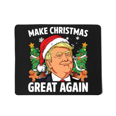 Funny Trump 2024 Make Christmas Great Again Mousepad