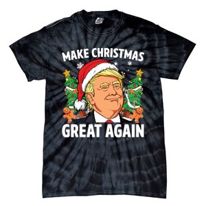 Funny Trump 2024 Make Christmas Great Again Tie-Dye T-Shirt