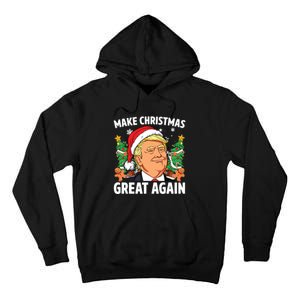 Funny Trump 2024 Make Christmas Great Again Tall Hoodie