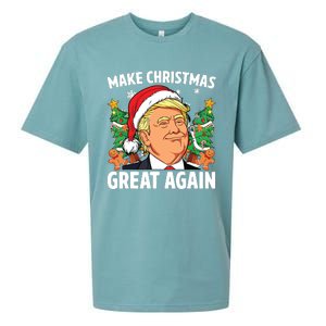 Funny Trump 2024 Make Christmas Great Again Sueded Cloud Jersey T-Shirt