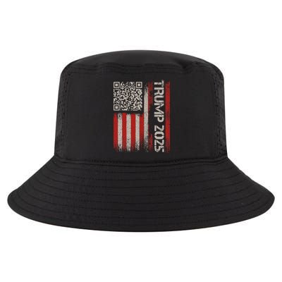 Funny Trump 2025 Qr 4547 Dancing Code Usa Flag We The Cool Comfort Performance Bucket Hat