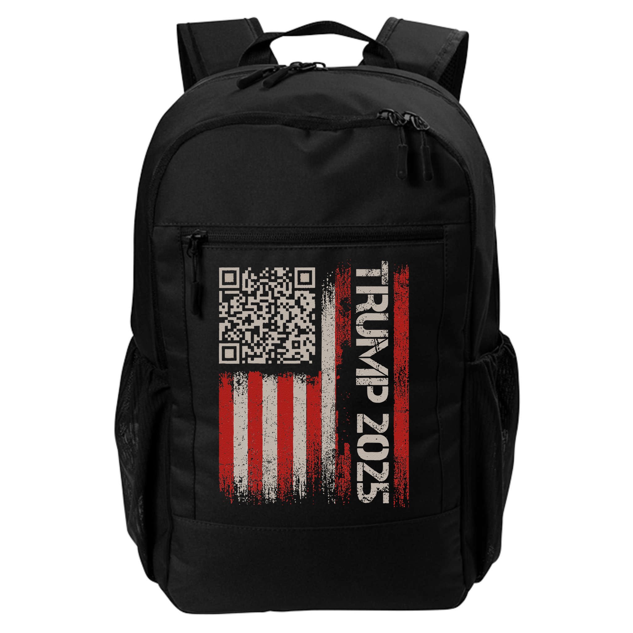 Funny Trump 2025 Qr 4547 Dancing Code Usa Flag We The Backpack