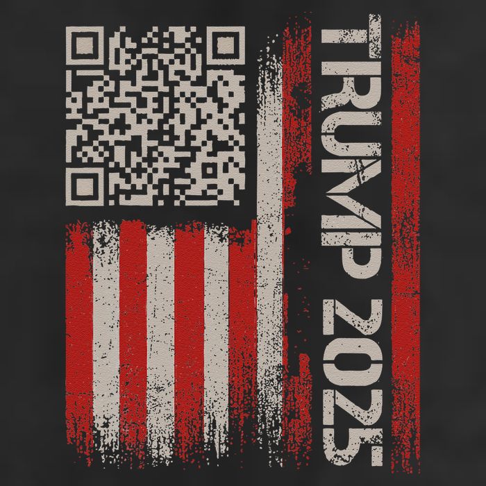 Funny Trump 2025 Qr 4547 Dancing Code Usa Flag We The 15oz Campfire Ceramic Mug