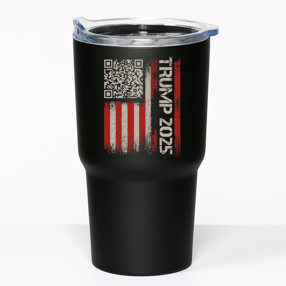 Funny Trump 2025 Qr 4547 Dancing Code Usa Flag We The Tumbler