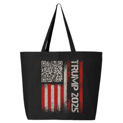 Funny Trump 2025 Qr 4547 Dancing Code Usa Flag We The 25L Jumbo Tote