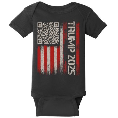 Funny Trump 2025 Qr 4547 Dancing Code Usa Flag We The Baby Bodysuit