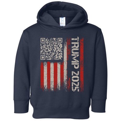 Funny Trump 2025 Qr 4547 Dancing Code Usa Flag We The Toddler Hoodie