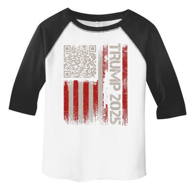 Funny Trump 2025 Qr 4547 Dancing Code Usa Flag We The Toddler Fine Jersey T-Shirt