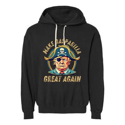 Funny Trump 2024 Make Gasparilla Great Again Gasparilla Garment-Dyed Fleece Hoodie