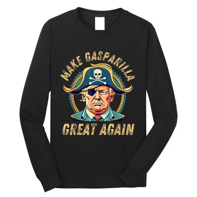 Funny Trump 2024 Make Gasparilla Great Again Gasparilla Long Sleeve Shirt