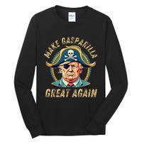 Funny Trump 2024 Make Gasparilla Great Again Gasparilla Tall Long Sleeve T-Shirt