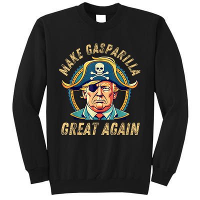 Funny Trump 2024 Make Gasparilla Great Again Gasparilla Tall Sweatshirt