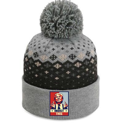 Funny Trump 2024 The Baniff Cuffed Pom Beanie