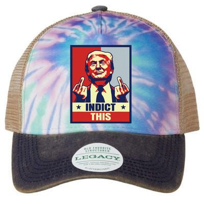 Funny Trump 2024 Legacy Tie Dye Trucker Hat