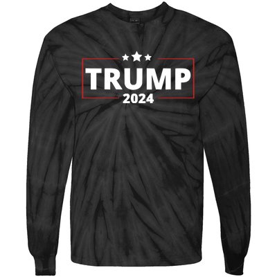 Free Trump 2024 Tie-Dye Long Sleeve Shirt