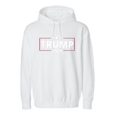 Free Trump 2024 Garment-Dyed Fleece Hoodie