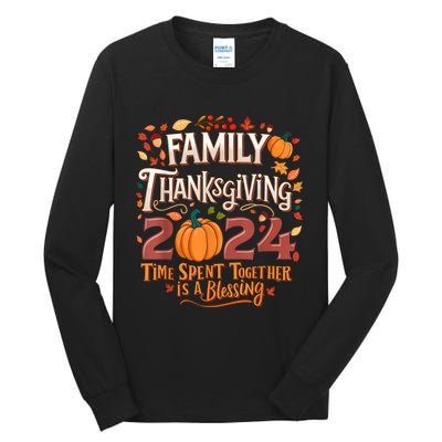 Family Thanksgiving 2024 Thanksgiving Crew Matching Group Tall Long Sleeve T-Shirt