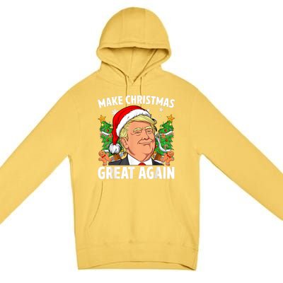 Funny Trump 2024 Make Christmas Great Again Premium Pullover Hoodie