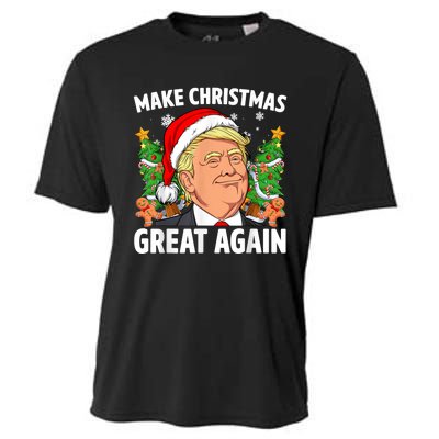 Funny Trump 2024 Make Christmas Great Again Cooling Performance Crew T-Shirt