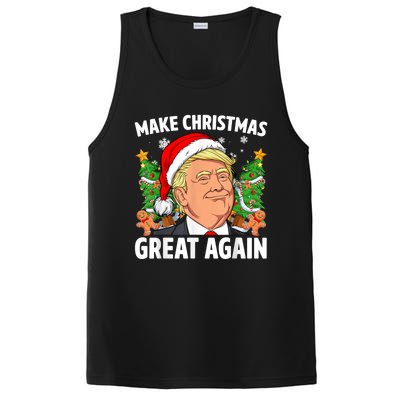 Funny Trump 2024 Make Christmas Great Again PosiCharge Competitor Tank