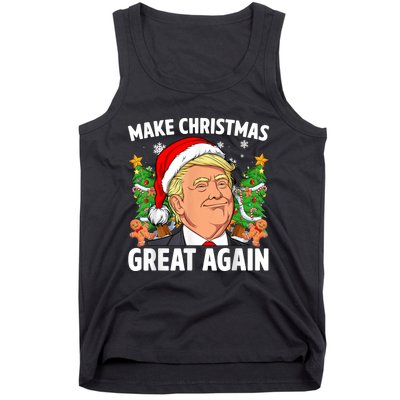 Funny Trump 2024 Make Christmas Great Again Tank Top