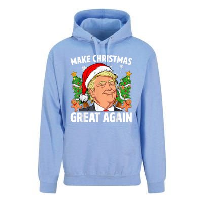 Funny Trump 2024 Make Christmas Great Again Unisex Surf Hoodie