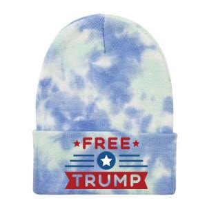 Free Trump 2024 Tie Dye 12in Knit Beanie