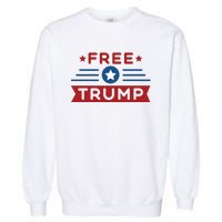 Free Trump 2024 Garment-Dyed Sweatshirt