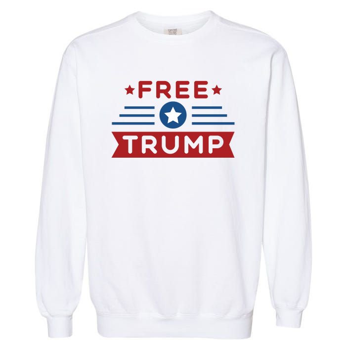 Free Trump 2024 Garment-Dyed Sweatshirt