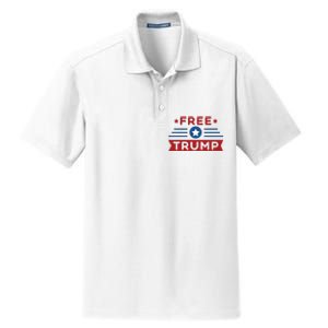 Free Trump 2024 Dry Zone Grid Polo