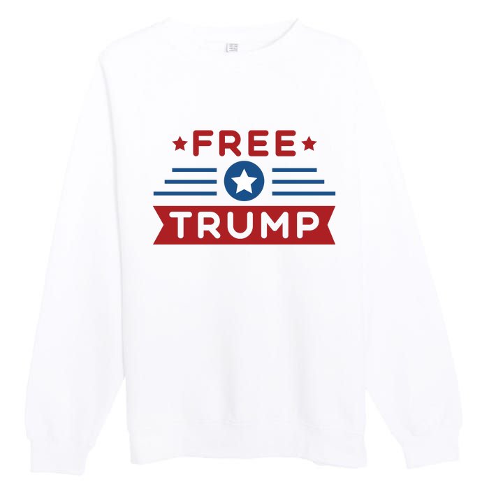 Free Trump 2024 Premium Crewneck Sweatshirt