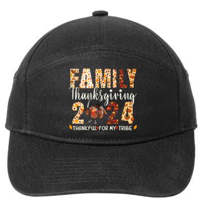 Family Thanksgiving 2024 Turkey Thanksgiving Matching Group 7-Panel Snapback Hat