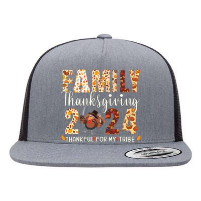 Family Thanksgiving 2024 Turkey Thanksgiving Matching Group Flat Bill Trucker Hat