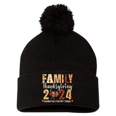 Family Thanksgiving 2024 Turkey Thanksgiving Matching Group Pom Pom 12in Knit Beanie