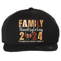 Family Thanksgiving 2024 Turkey Thanksgiving Matching Group Wool Snapback Cap